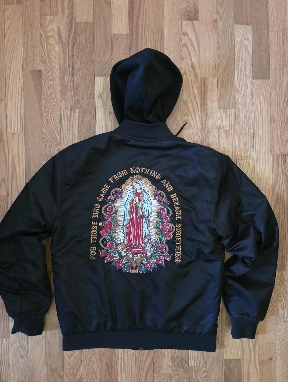 DGK Guadalupe Virgin Mary Bomber Jacket